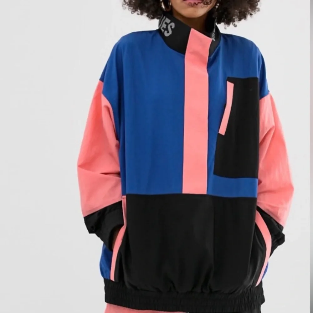 Crooked Tongues Women's Color Block Tracksuit Jacket XS